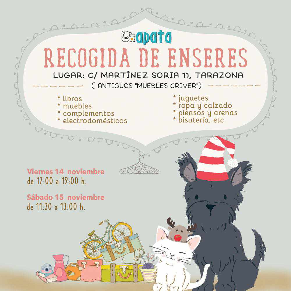 RECOGIDA DE ENSERES PARA EL RASTRILLO NAVIDEÑO 2025